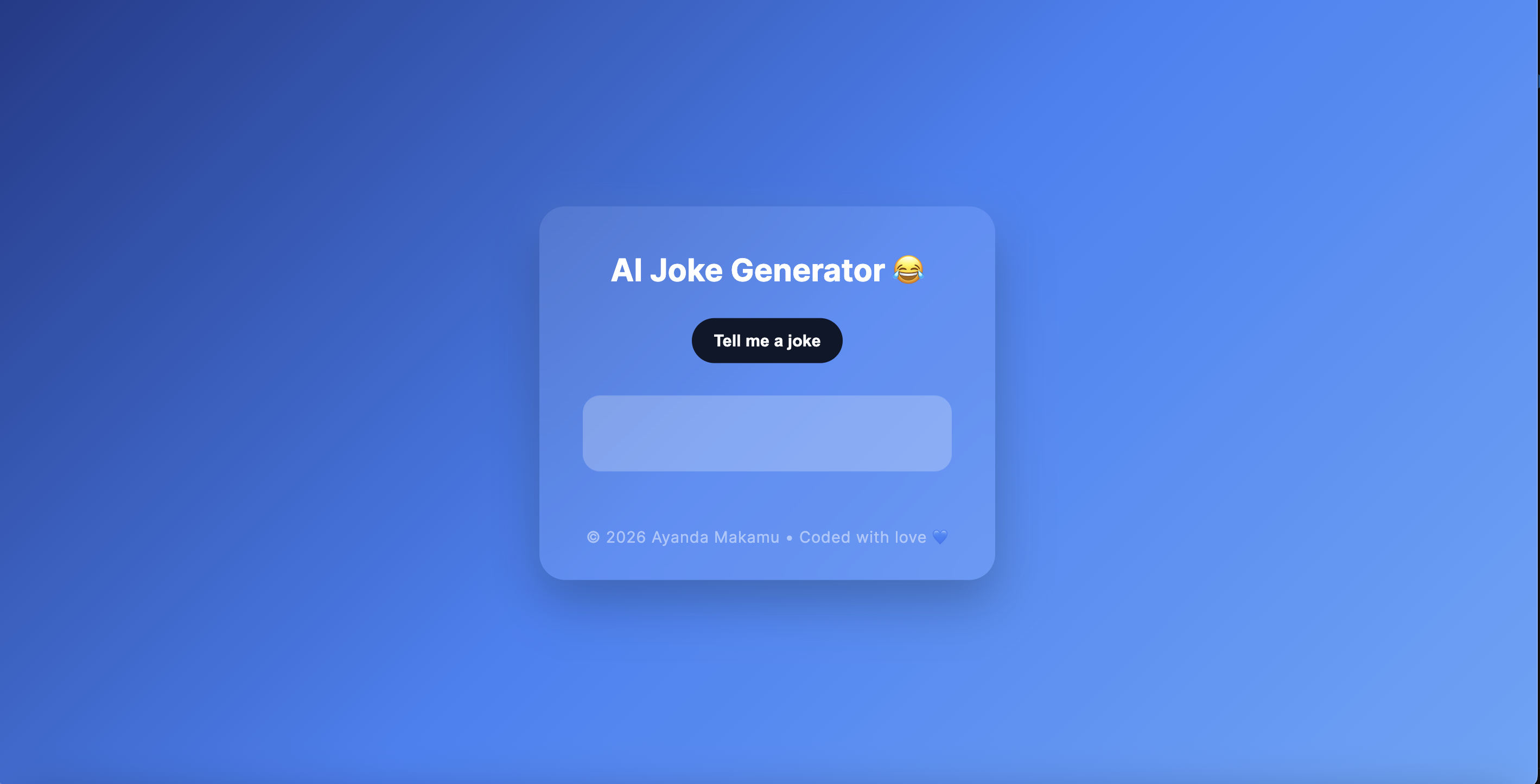 AI Joke Generator