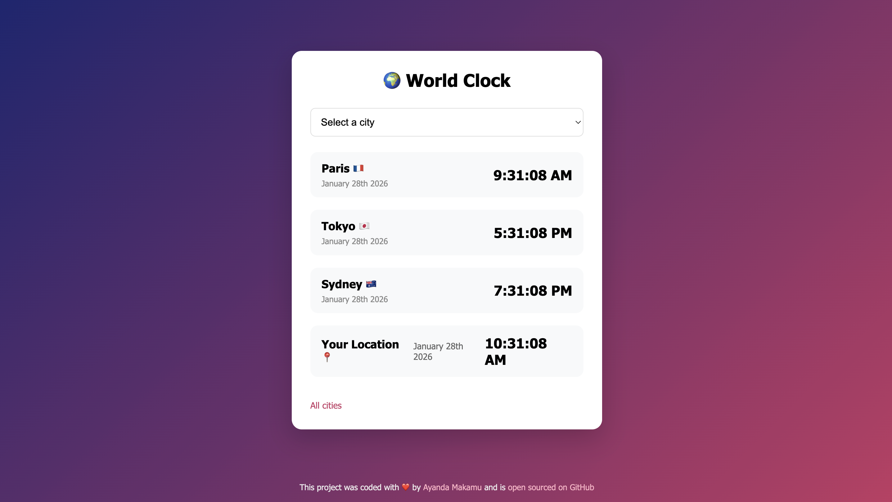 World Clock